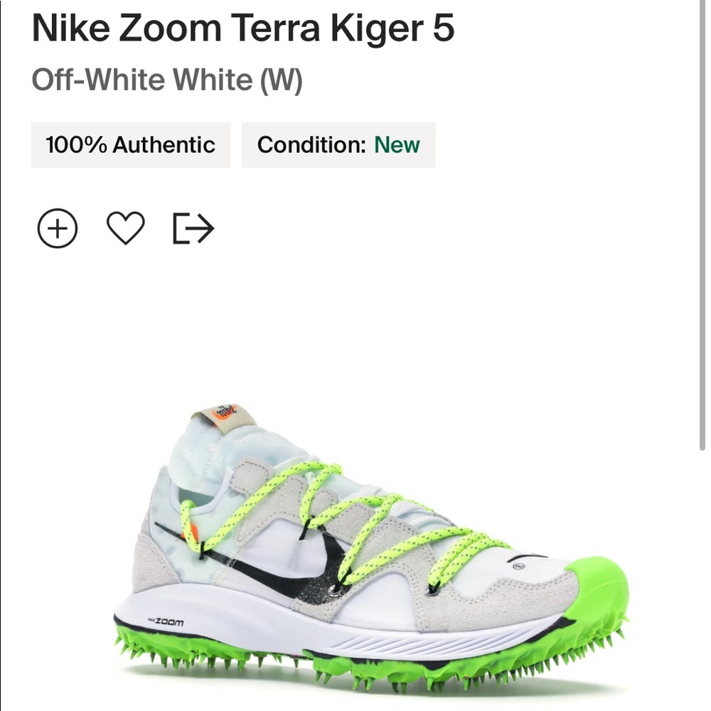 Nike Off-white zoom terra kiger 5 size 13